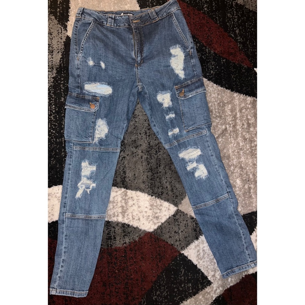 FashionNova High Waisted Ripped Jeans